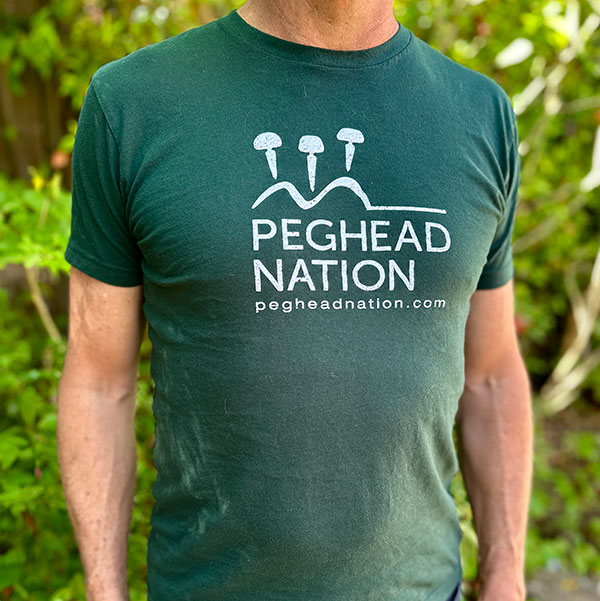 Men's green t-shirt