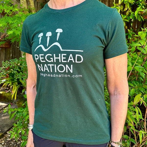 Women's green t-shirt